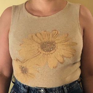 Vintage Sunflower Tank Top